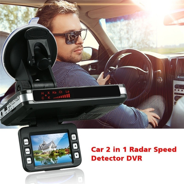 2 In 1 Car DVR Radar Laser Speed Detector Car Video Recorder Camera Traffic Alert