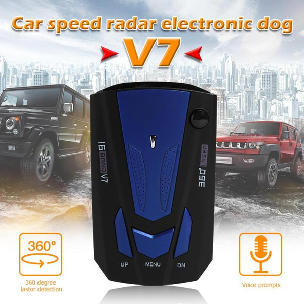 V7 Universal Car Speed Voice Alert Warning Vehicle Speed Monitor Driving Safty Car Alarm System English Russian