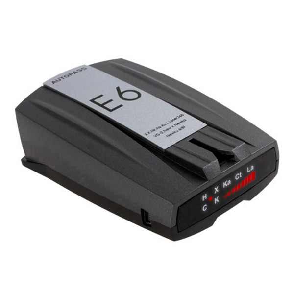 HLEST Full-band Scanning E6 Car Electronic Dog Russian / English LED Display Speed Control Detector