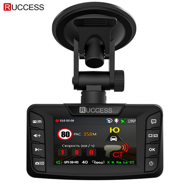 Ruccess s 3 in 1 DVR GPS for Car Full HD 1296P Car Camera 1080P Video Recorder Auto Cam