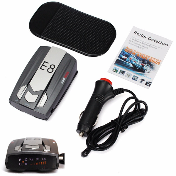 20 pcs 12V E8 Car Radar Detector Mobile Speed Testing Voice Alert and Speed Alarm Detection Safety