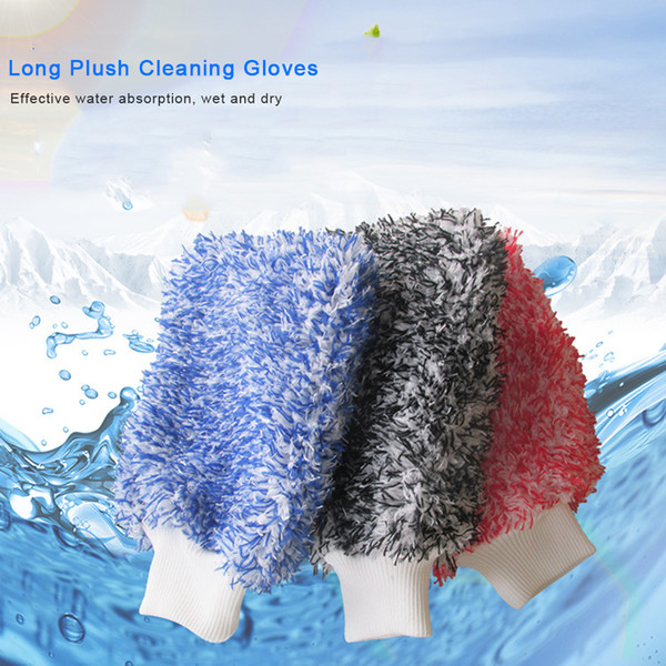 High Density Car Cleaning Soft Absorbancy Glove Ultra Soft Easy To Dry Auto Detailing Microfiber Madness Wash Mitt Cloth Towel