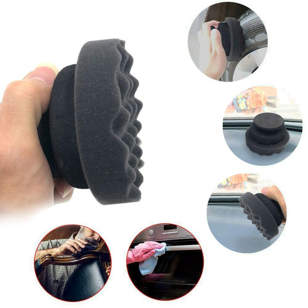 Wave Type Tire Dressing Applicator Tools Hex Grip Applicator Handheld Tire Waxing Sponge