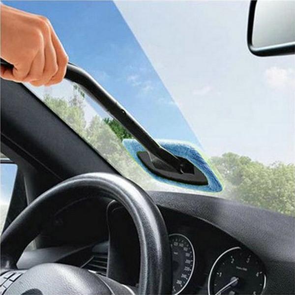 New Defogging Rubbing Microfiber Automatic Window Car Cleaning Long Handle Car Wash Brush Dusting Car Maintenance windshield wipe towel conv