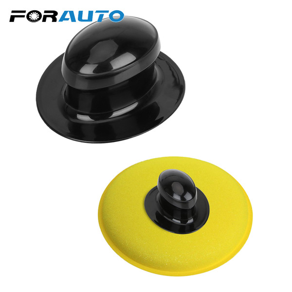 FORAUTO Car Wax Polishing Sponge Handle Plastic Handle Polish Pad Auto Care Cleaning Foam Gripper Washing Tool Car-styling