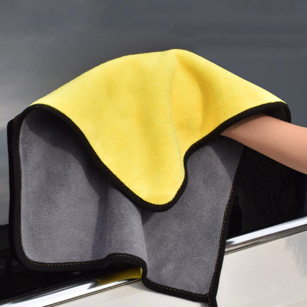 Coral Velvet Soft Absorbent Wash Cloth Car Auto Care Microfiber Cleaning Towels Sponges Towels For Car Cleaning Tools ##