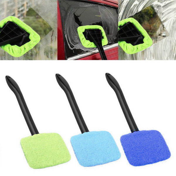 Car Wash Brush Dust Long Handle Car Cleaning Wiper Tool Care Glass Towel Auto Window Cleaner Windshield Windscreen Microfiber