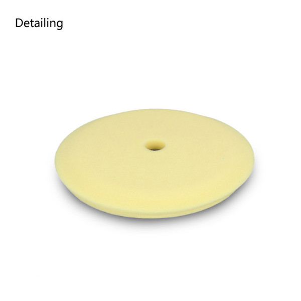 DETAILING German Sponge Curved Back Foam Buffing&Polishing Pad for Cutting, Polishing, Finishing Yellow Colour