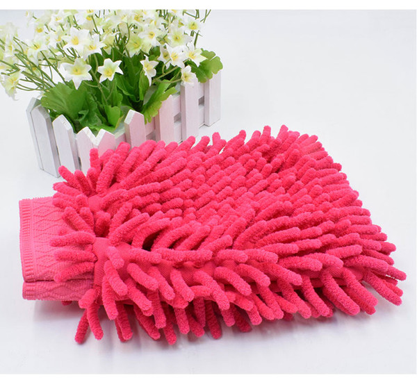 Waterproof autoglym microfibre noodle wheel wash mi/ Car chenille hand miwashing glove (SS-WT10)