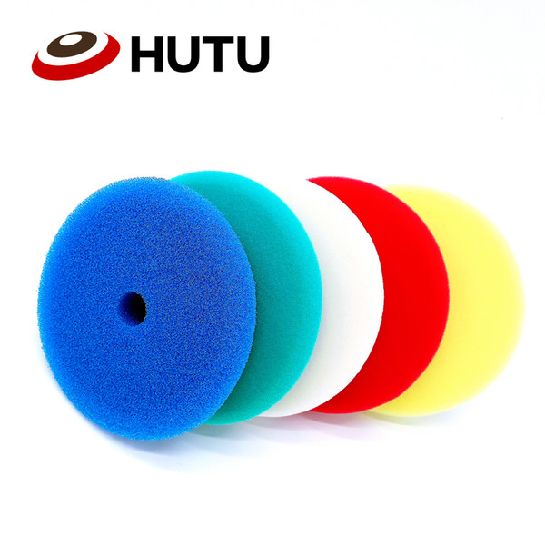 6Inch Flat Buffing Pads Europe Sponge Different Hardness Polish Pad For Dual Action polisher High Quality 30mm thick