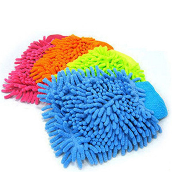 Car Cleaning Drying Gloves Microfiber Chenille Microfiber Window Washing Tool Home Cleaning Car Wash Glove Auto Accessories