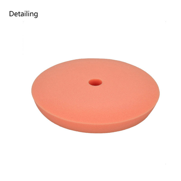 DETAILING German Sponge Curved Back Foam Buffing&Polishing Pad for Cutting, Polishing, Finishing Orange Colour