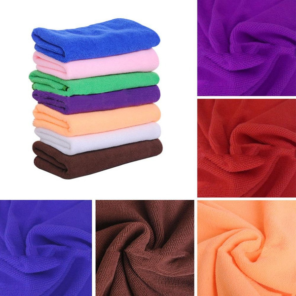 Useful 25x25CM Colorful Brushed Microfiber Thick Towel Car Wash Cleaning Polish Cloth