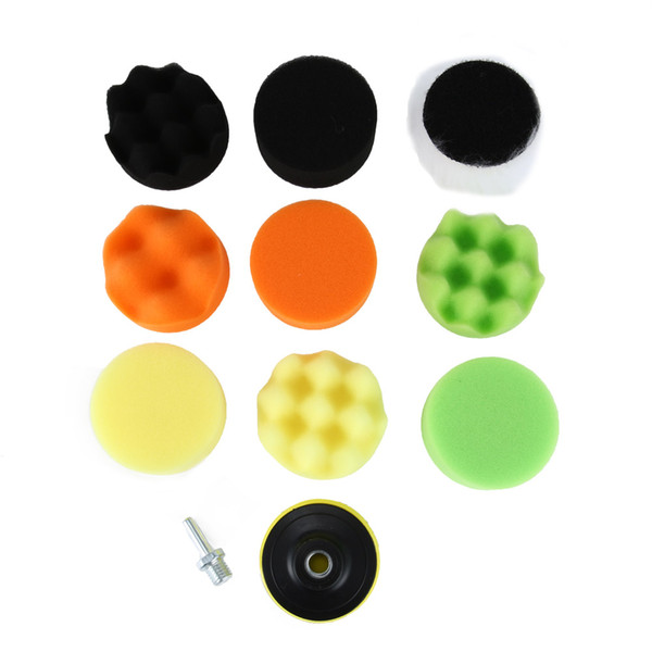 3/6/7 Inch Polishing Pad Set Woolen Sponge Buffing Pads Auto Car Beauty Polisher M14 Drill Adapter Kit M8617