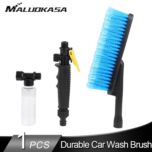 Car Wash Brush Durable Soft Auto Exterior Retractable Long Non-slip Handle Foam Bottle Brusher Car Tire Window Cleaning Tool