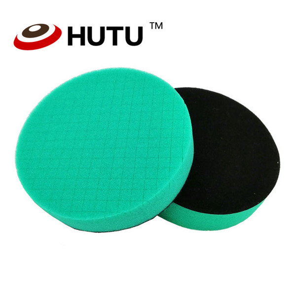 5Inch 125mm Square Pattern Buffing Pad Europe Sponge Foam For Dual Action & RO car polishier Green heavy cutting pad