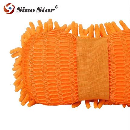 SS-WT8 SIINO STAR Professional supplier colorful useful cleaning tool chenille car cleaning sponge