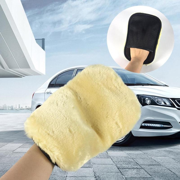 2022New Motorcycle Auto Car Wash Cleaning Microfiber Plush MiGlove Mitten Washing Cleaning Brush Cleaner Brushes Sponge