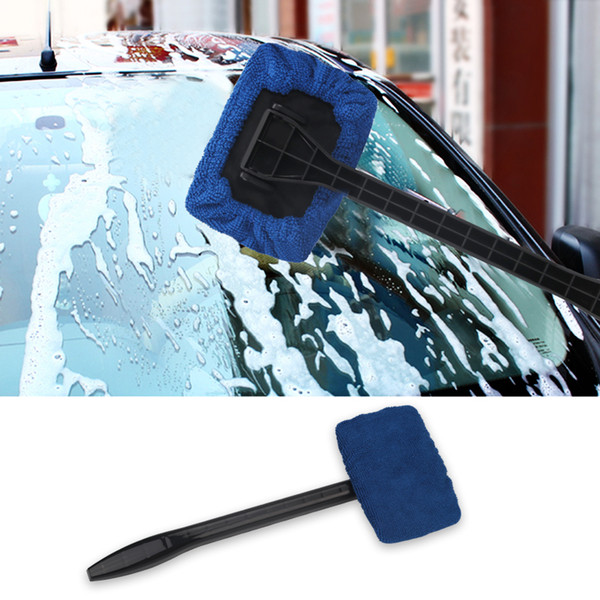 Auto Window Cleaner Windshield Windscreen Microfiber Car Wash Brush Dust Long Handle Car Cleaning Tool Care Glass Towel