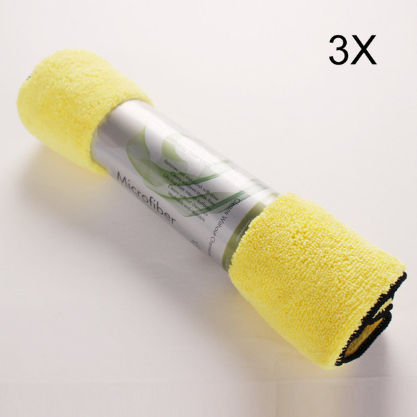 3 Pcs Professional Microfiber Towel Car Washing Cleaning Cloth 30x40cm Tools M8617