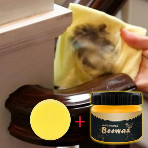 Natural Organic Pure Beeswax Wax Wood Seasoning Beewax Complete Solution Furniture Care Wax Home Cleaning Polishing