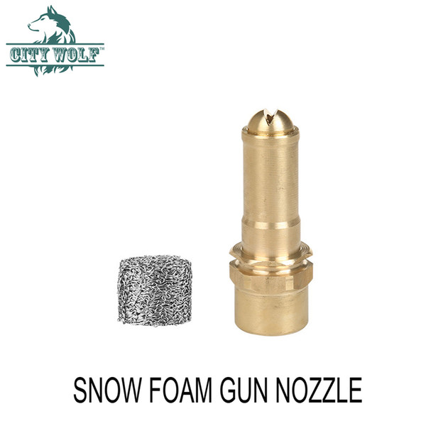 Self-service car washer nozzle total brass foam nozzle high pressure spray foam gun accessory City Wolf car cleaning tool