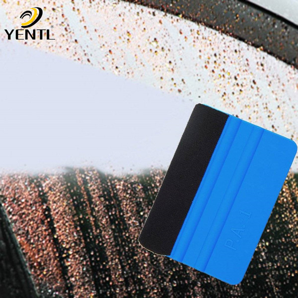 free shipping Vinyl Plastic Car Squeegee Decal Wrap Applicator Soft Felt Edge Scraper 1 Pcs Abrasion resistant Vinyl Plastic Car Squeegee