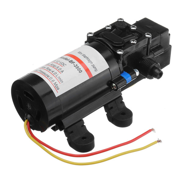 wholesale 12V DC 60W 0.6Mpa Demand Fresh Mini Diaphragm Water Pump Low Pressure Water Diaphragm Self Priming Pump