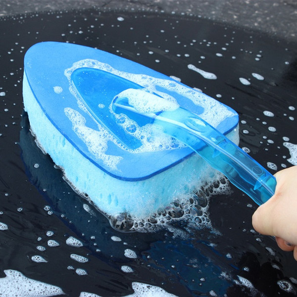 Blue waves Car Large Sponge brush,High density car wash sponge brush,Car wash sponge