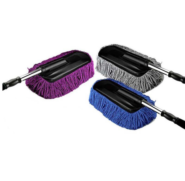 Auto Care Washer Clean Tool Microfiber Car Wash Brushes Nano Auto Telescopic Wax Mop Dust Cleaning Car Duster And Mop