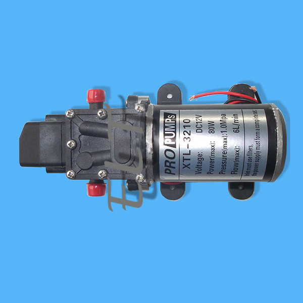 High Pressure Car Washer Water Pump, DC 12V Water Spraying Pump, 80W 6L/min Car Washing pump, Electric Diaphragm Pump