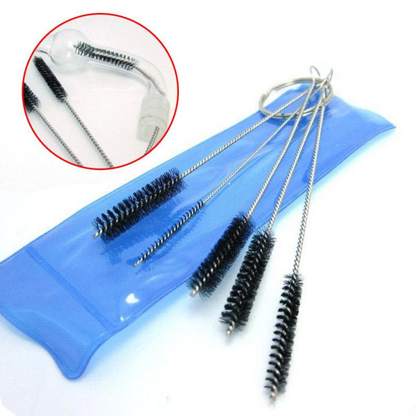 5Pcs/lot Straw Cleaning Brushes Stainless Steel Wash Drinking Pipe Straw Brushes Brush Cleaner Free DHL