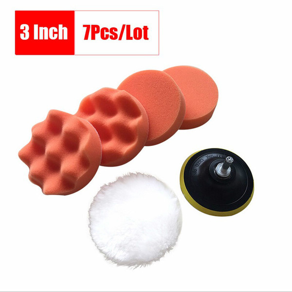 7 Pcs Polishing Buffing Pad Kit for Auto Car Polishing Wheel Kit Buffer With Drill Adapter Car Removes Scratches Car-styling