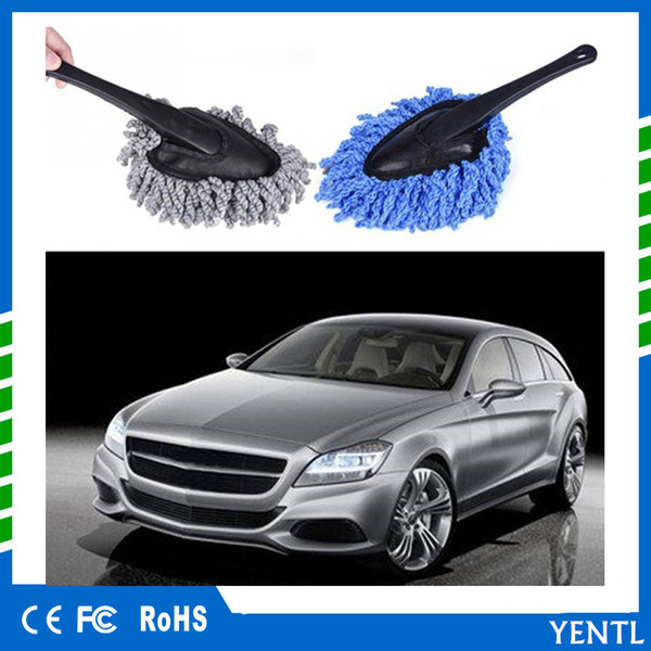 YENTL Mini Wax Brush Microfiber Car Duster Brush Wax Mop Truck Cleaning Dust Removal Brush Cleaning Auto Computer Keyboard Dirt Wax