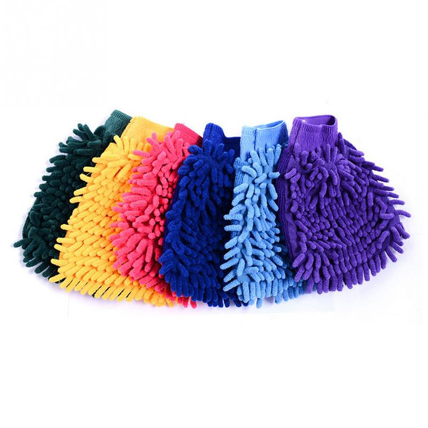 Single Side Super Mitt Microfiber Car Wash Gloves Washing Cleaning Anti Scratch Car Washer Household Care Brush