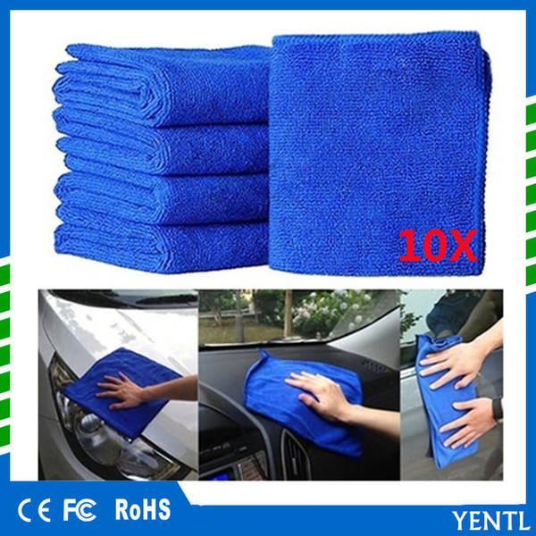 Free shipping YENTL carcare 10pcs Car 30*70cm Thick Plush Microfiber Car Cleaning Cloth Car Washing Wax Polishing Detailing Towel Cleaner