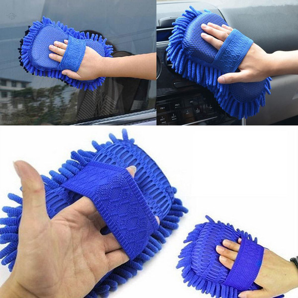 Car Auto Hand Wash Towel Chenille Microfiber Soft Washing Gloves Coral Fleece Sponge Cleaning Towel AAA197