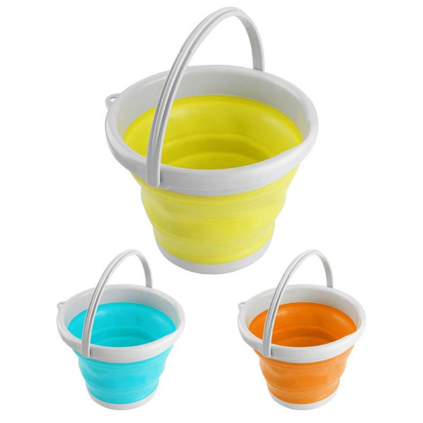 Car Wash Bucket 5L Portable Collapsible Buckets Folding Silicone Car Wash Cleaning Bucket for Car Wash Tools