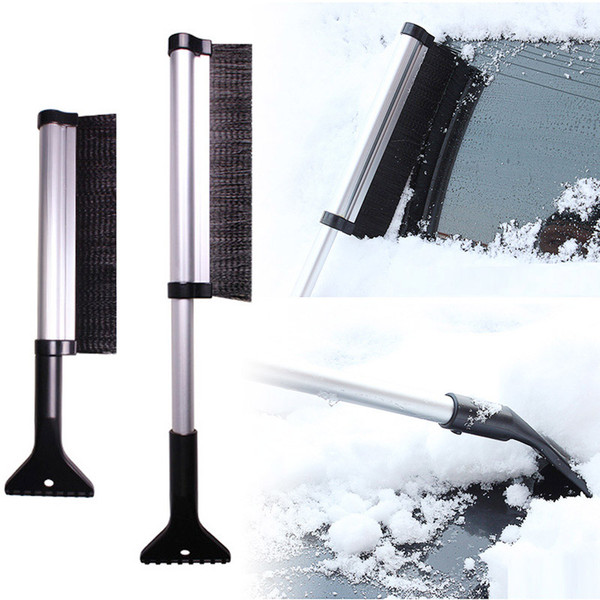 Hot sale Portable Extendable Telescoping Snow Brush Shovel Ice Scraper 42-60CM For Car Motorcycle Truck Car Accessories