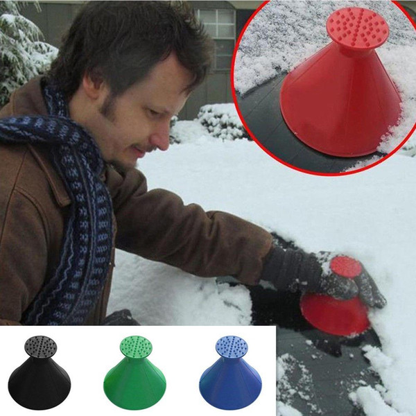 New Scrape A Round Ice Scraper Car Windshield Snow Scraper Cone Shaped Ice Scrapers Simple And Easy To Get Snow Off Your Car