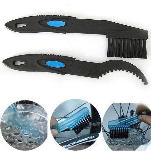 Hot new 2 Plastic Bike Bicycle Chain Clean Brush Cleaning/Outdoor Bicycle Chain Cleaner Scrubber Tool Set