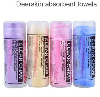 Big size 66*43cm Magic Synthetic Deerskin PVA Chamois Car Cleaning Cham Towel Wash Cloth Sponge Plas Chamois with storage case