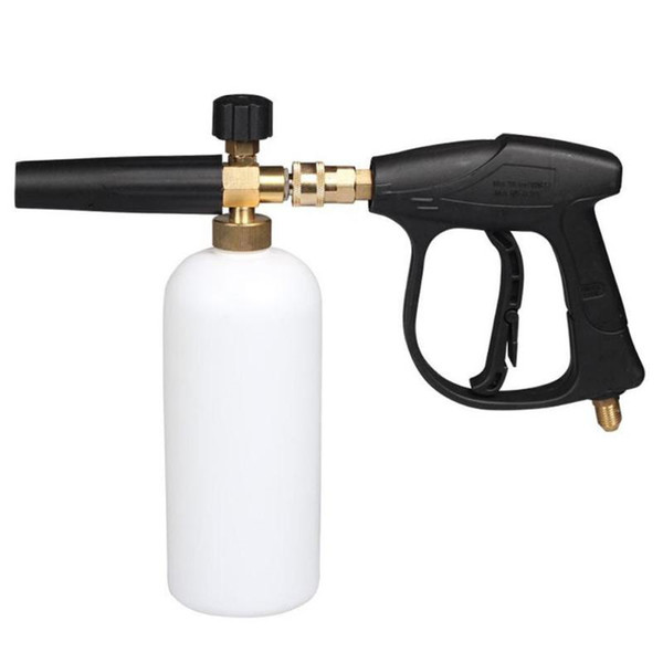 300Bar Adjustable Car Washer Snow Foam Gun+Lance Bottle Spray Cannon 1L Set