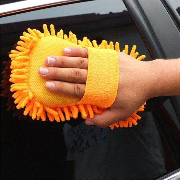 2017 New Arrive Hot Auto Car Sponge Washing Brush Microfiber Chenille Cleaner Clean Accessories Free Shipping