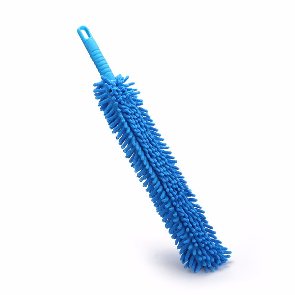 1 pcs Car Wheel Wash Brush Flexible Extra Long Soft Microfiber Noodle Chenille Microfiber Wheel Cleaner Car Wash Accessorie blue