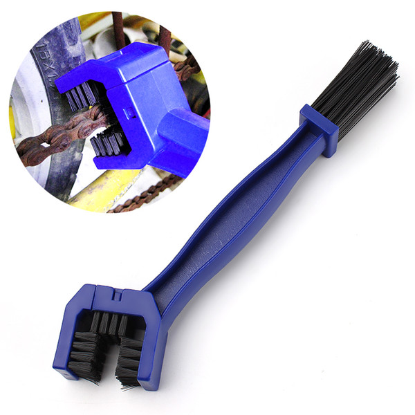 Cycling Motorcycle Bicycle Bike Chain Crankset Brush Cleaner Cleaning Tool Cleaner Blue Car Accessory Free Shipping