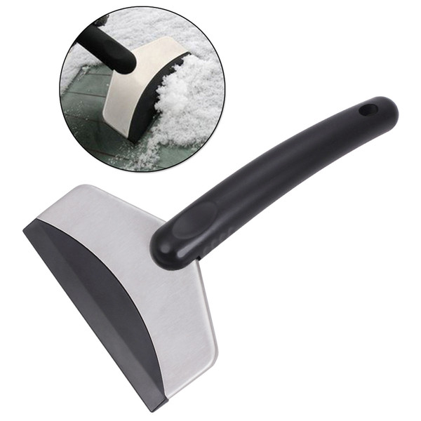 Stainless Snow Shovel Ice Scraper With Hanging Hole Non-slip Handle Winter Snow Frost Removal For Car Mini Size