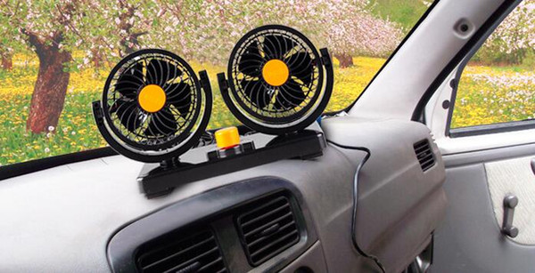 ePacket free shipping car electric fan Stepless Speed Regulator Fashionable Appearance Auto Car Fan Mini car fan