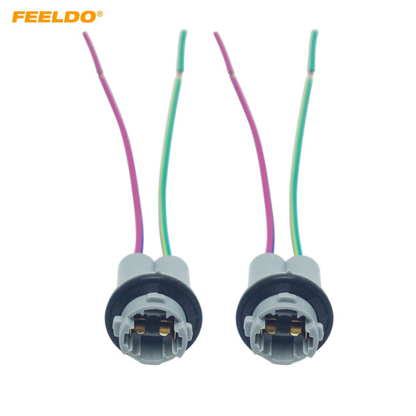 FEELDO 2PCS Car T15 W16W LED Light Adapter Base Socket Connector T15 Reverse Lamp Holder Adapter For Car Truck Styling #5965