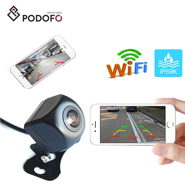 Podofo Wireless Car Rear View Camera WIFI Reversing Camera Dash Cam HD Night Vision Mini Body Tachograph for iPhone and Android